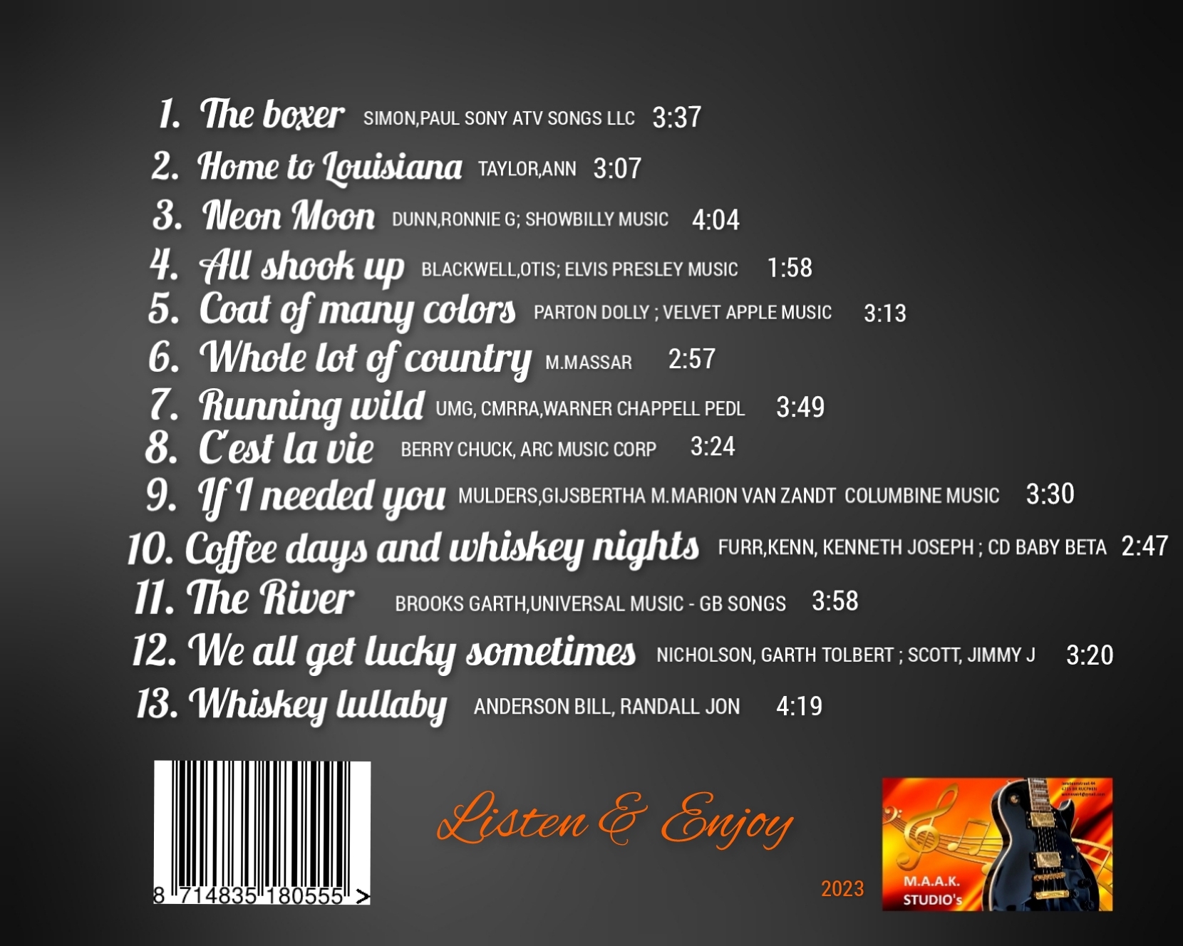 Two of A Kind - Listen & Enjoy  CD - Afbeelding 3